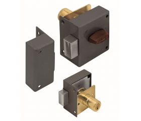 38 Cerrojo de bombillo con pestillo interior para sobreponer Acabado Esmaltado Urko